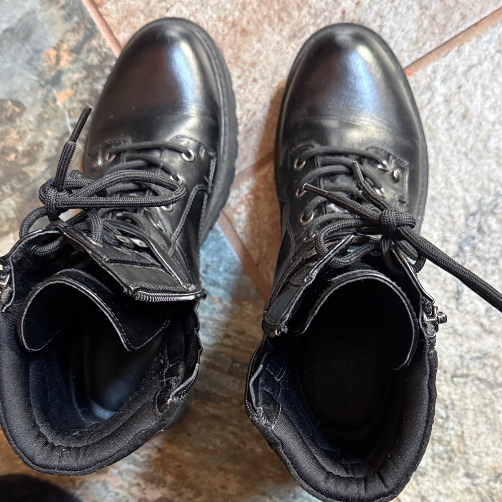 GBG Los Angeles Black Combat Boots